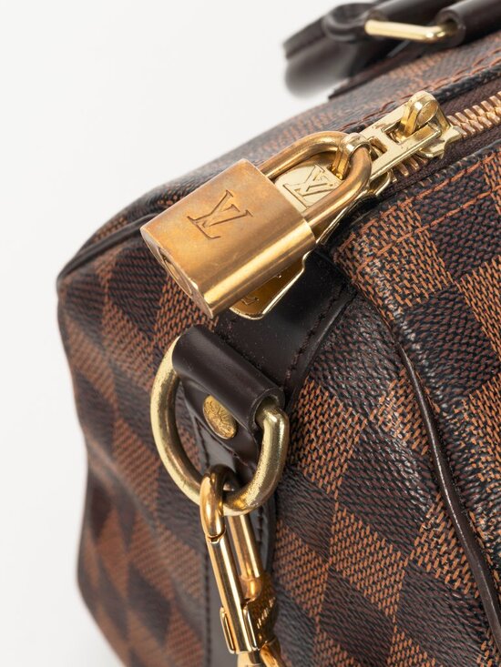 Louis Vuitton Speedy Bandouliere NM 25 Damier Ebene Canvas Handbag - Picture 11 of 13